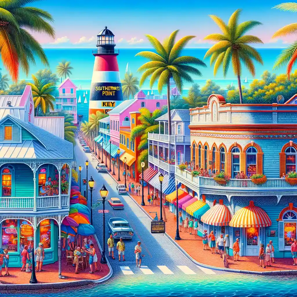 “Vibrant urban scene of Key West, Florida, offering valuable insights into vacation rentals."